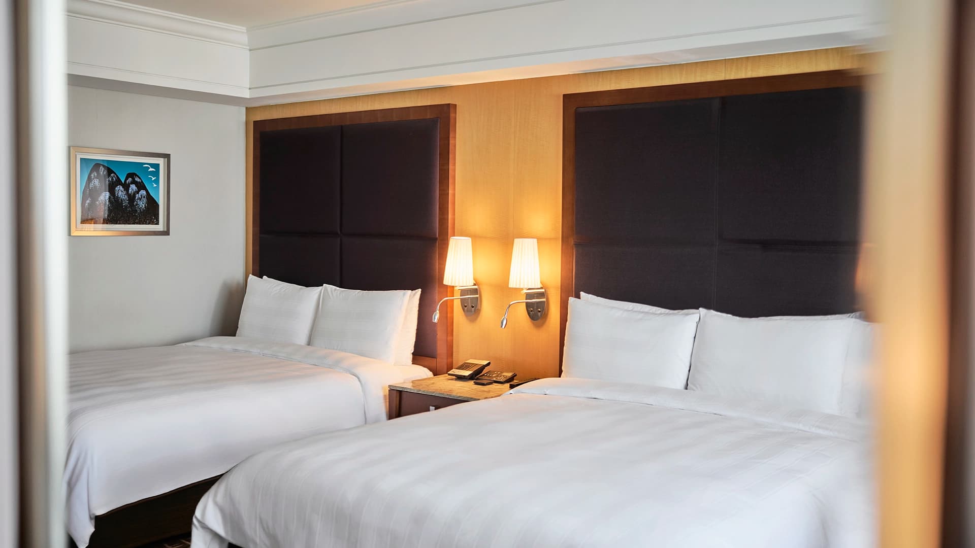 롯데 호텔 부산 침실