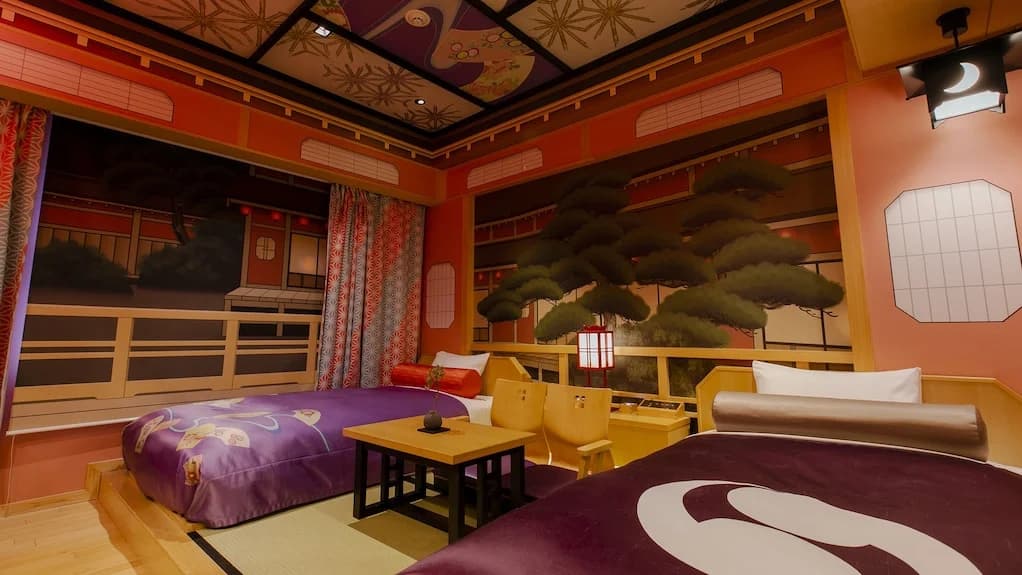 마츠 혼칸 인 침실